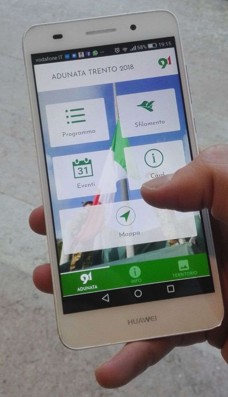 App della 91a adunata nazionale degli Alpini